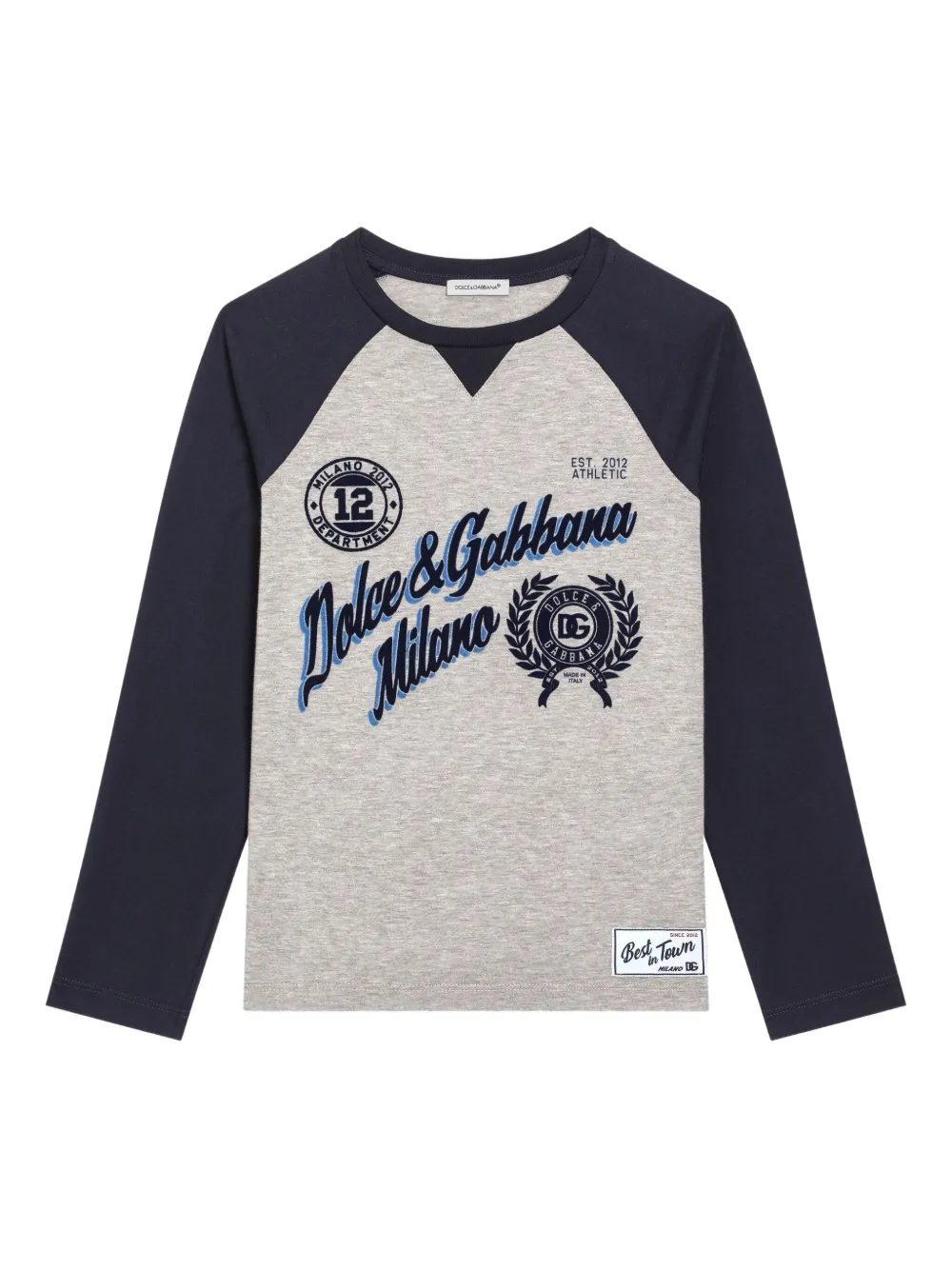 

Футболка с логотипом Dolce & Gabbana Kids, серый