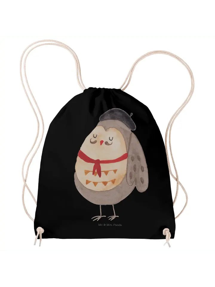 

Спортивная сумка Mr. & Mrs. Panda, черный