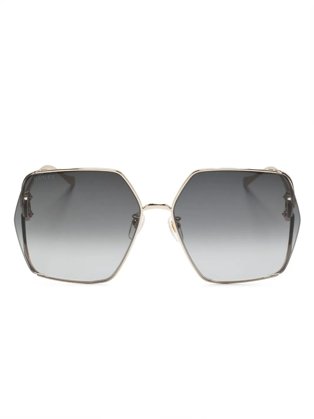 

Солнцезащитные очки в массивной квадратной оправе Gucci Eyewear, золотой