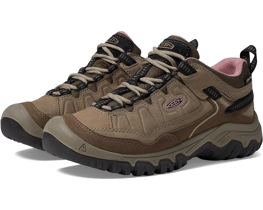 

Походная обувь KEEN Targhee 4 Low Height Durable Comfortable Waterproof, цвет Brindle/Nostalgia Rose