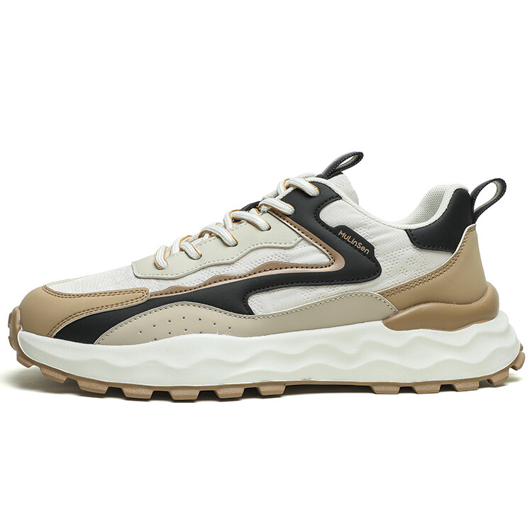 

Кроссовки мужские Lifestyle Shoes Men Low-Top Mulinsen, бежевый/синий