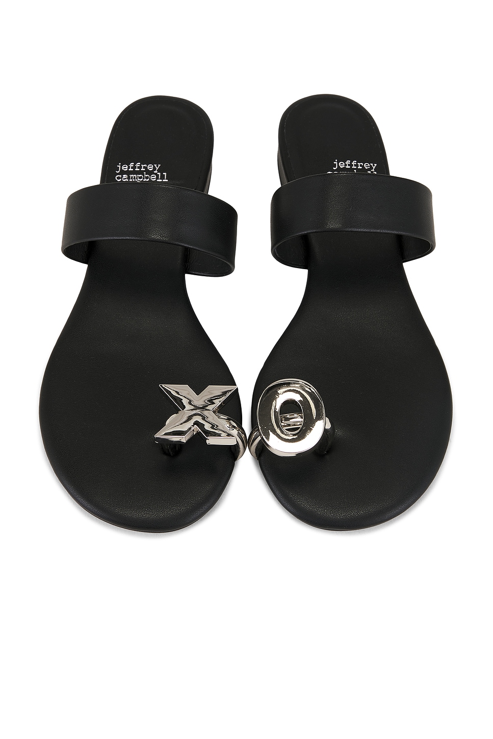 Сандалии Dote-On от Jeffrey Campbell, black silver