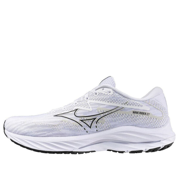 

Кроссовки wave rider 27 super wide 'white black' Mizuno, белый