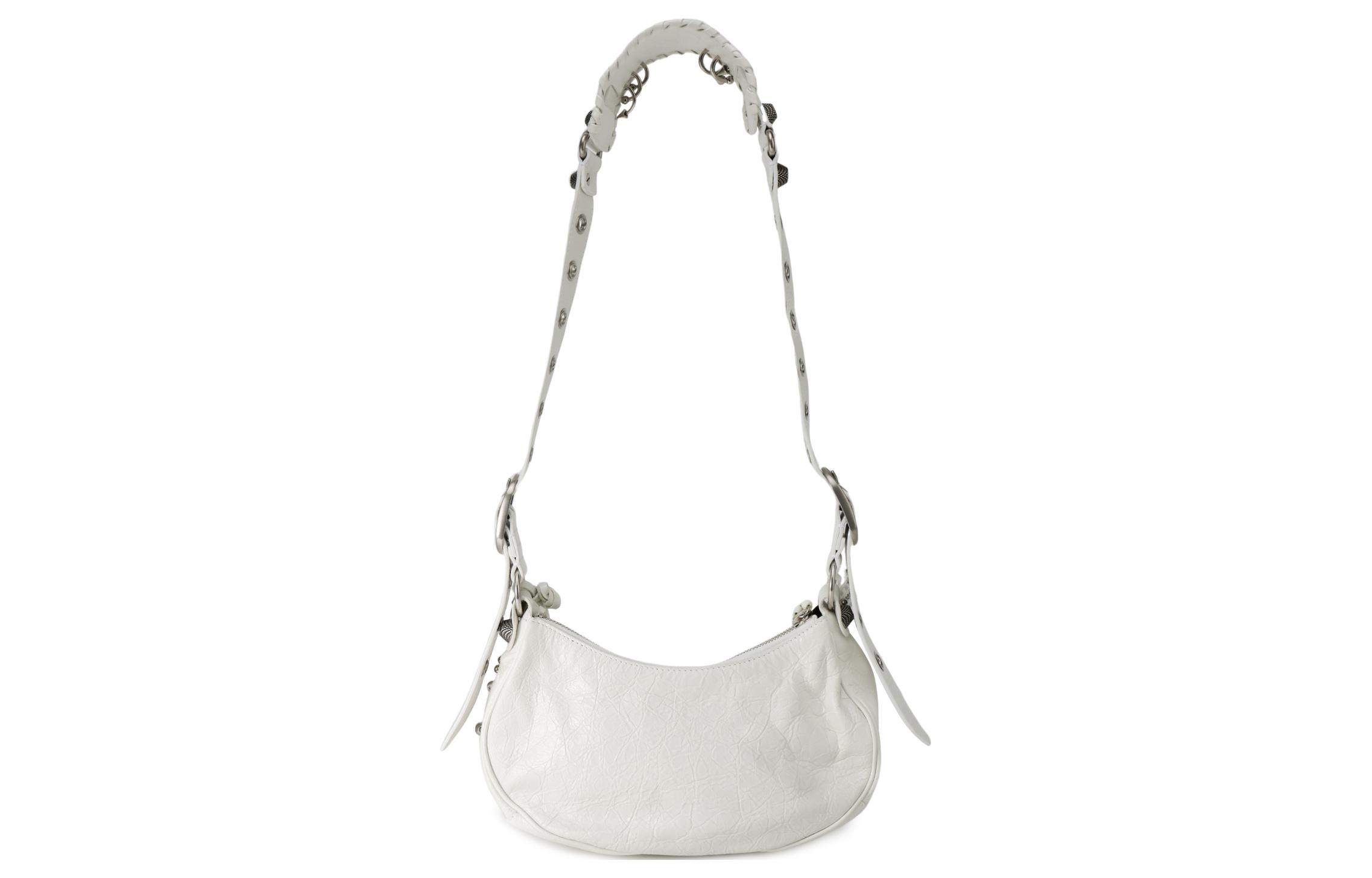 Balenciaga Сумка-кошелек Le Cagole XS с пирсингом белая арена — фото 3