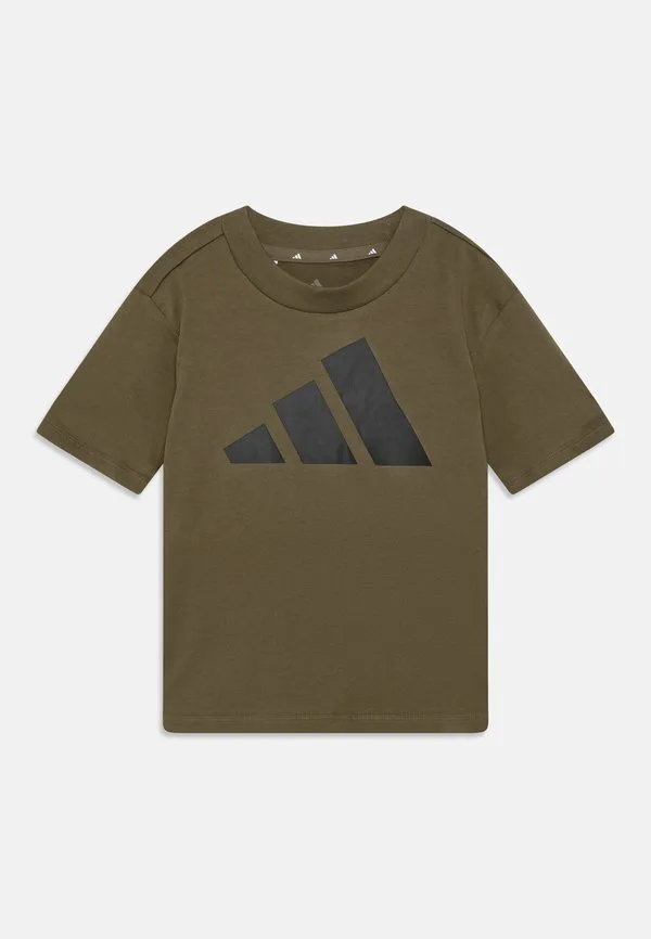 Детская футболка унисекс essentials с принтом Adidas Performance, Olive Strata/Black