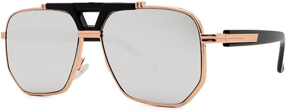 

2027 Модные пластиковые солнцезащитные очки для женщин, большие солнцезащитные очки в винтажном ретро-стиле с зеркальными линзами, защита от ультрафиолета UV400 MTZJH, 05