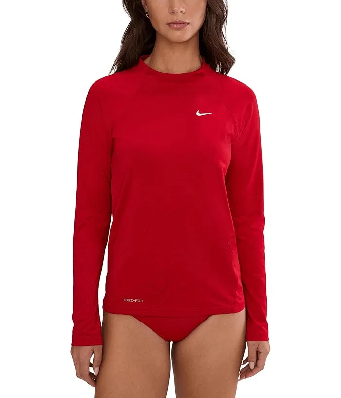 Футболка Nike Dri-FIT UV Long Sleeve Hydroguard, Gym Red — фото 2