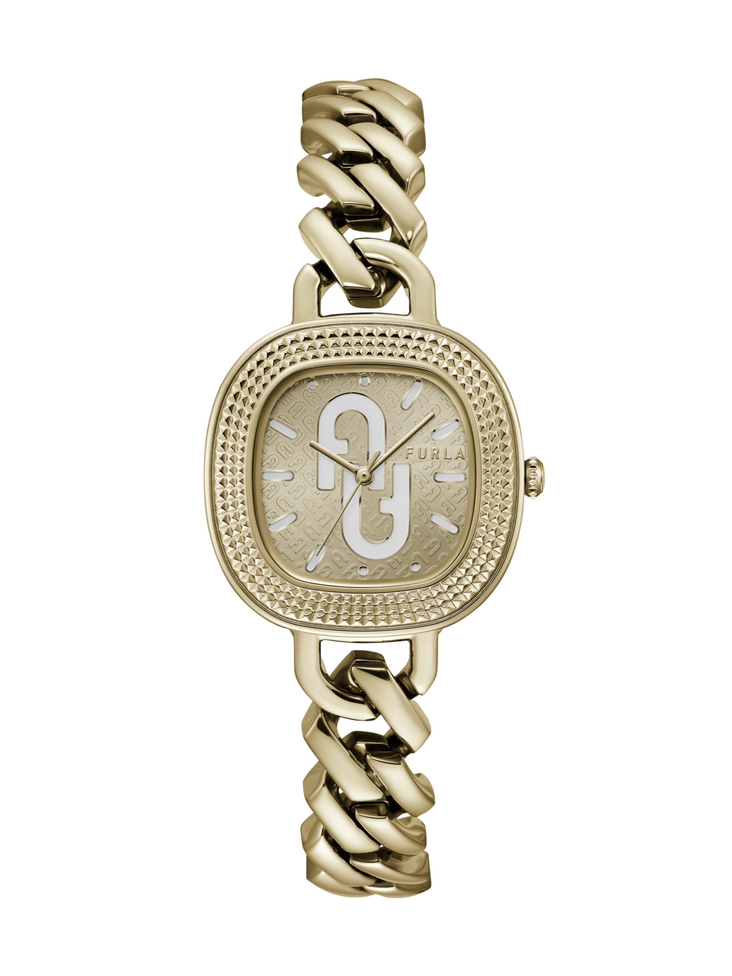 

FURLA Золотые аналоговые часы 'TV SHAPE'
