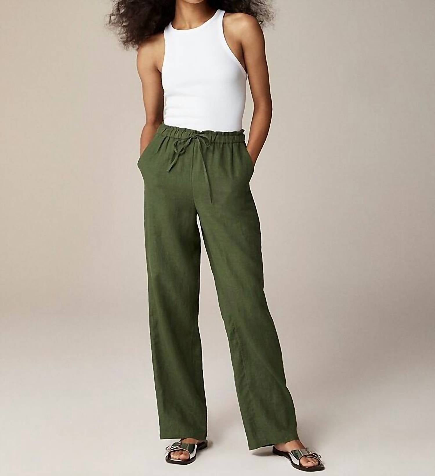 

Брюки Soleil зеленого цвета J.Crew