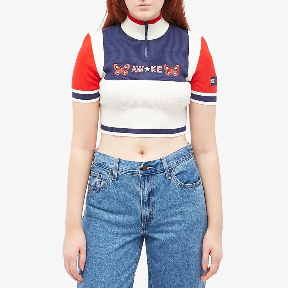 

Tommy Jeans Трикотажный топ Awake NY Racer, синий