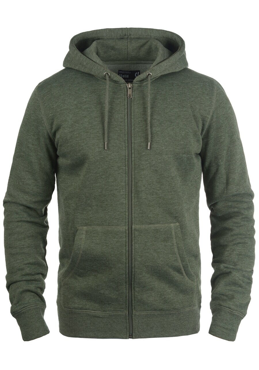 

Худи !Solid Zip-Up Hoodie Berti, темно-зеленый