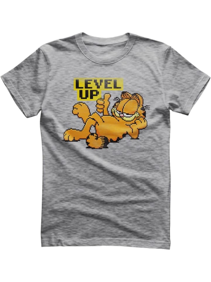 

Футболка Garfield Level Up T-Shirt серого цвета Garfield, Серый, Футболка Garfield Level Up T-Shirt серого цвета Garfield