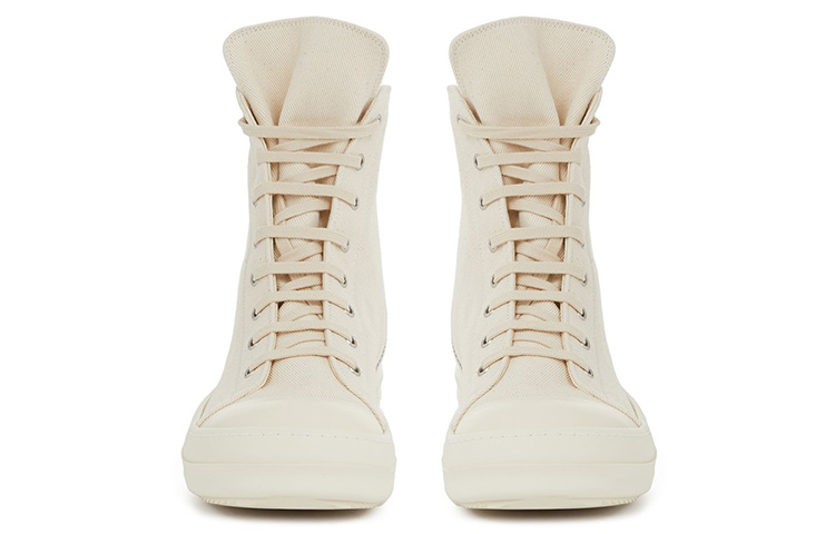 Rick Owens DRKSHDW Fogachine Hi Pentagram Embroidery Natural Black — фото 4