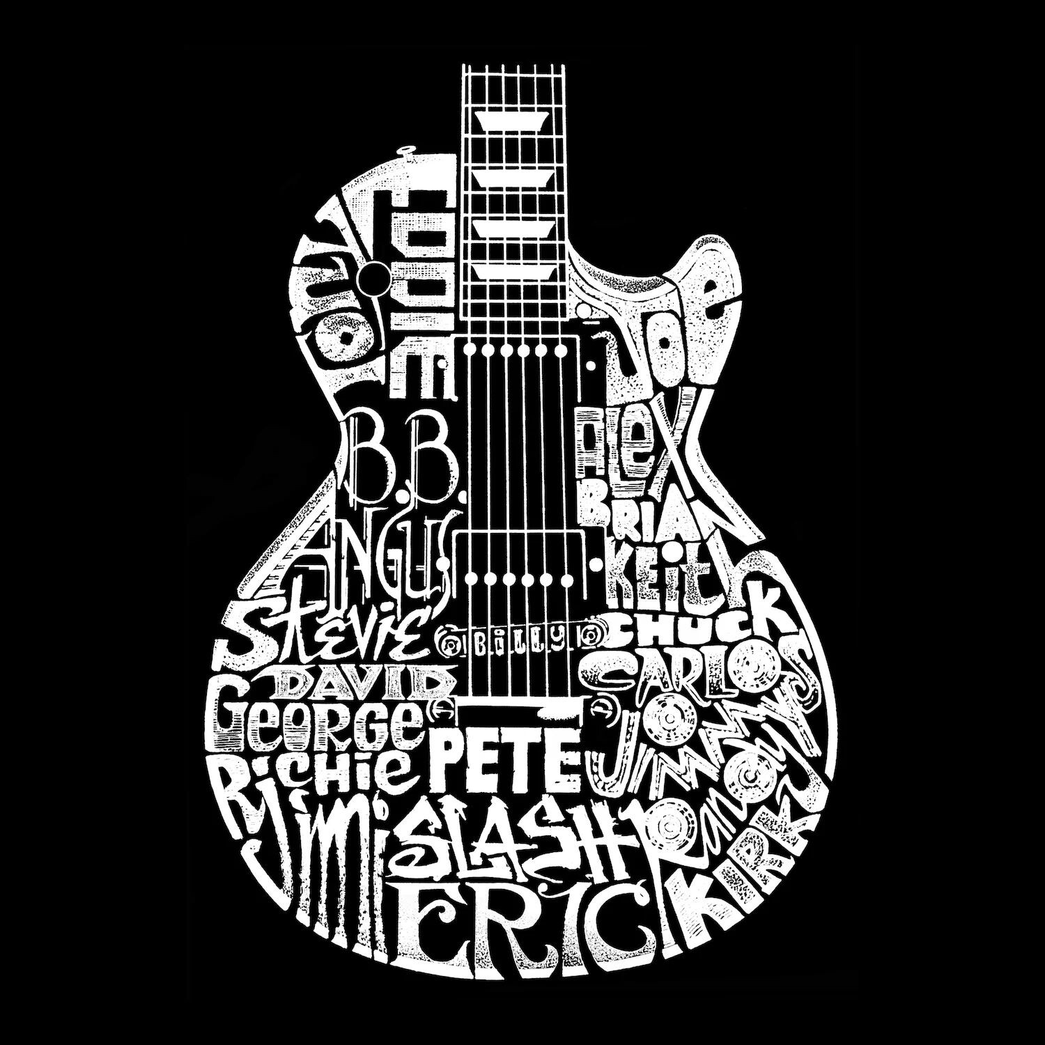 

Rock Guitar Head — мужская футболка премиум-класса Word Art LA Pop Art