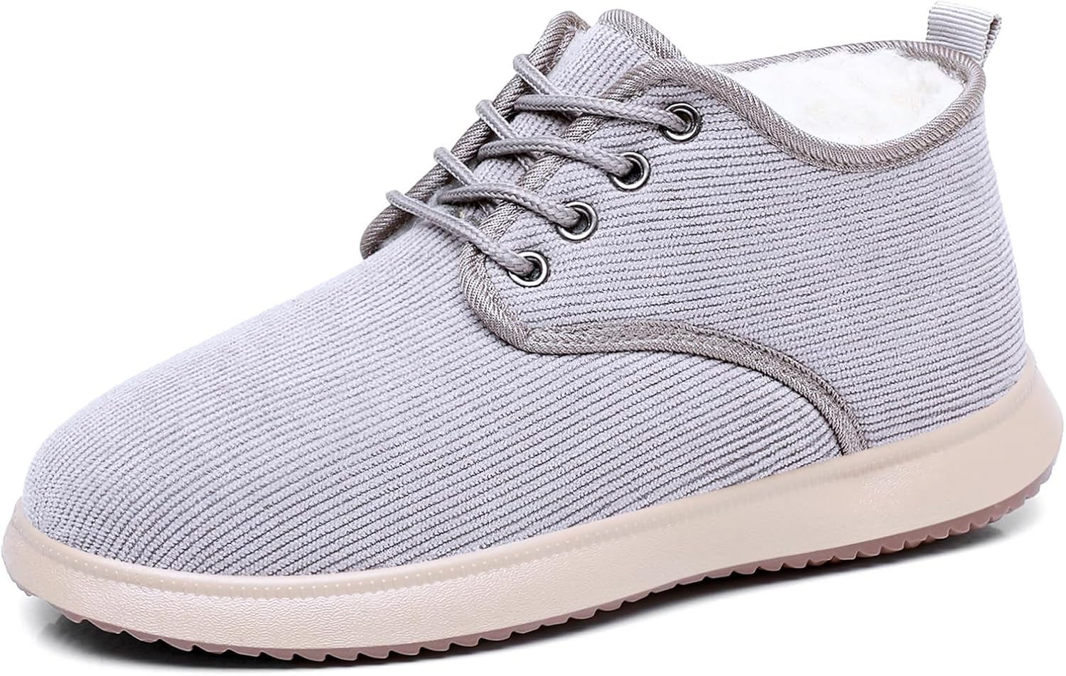 

Унисекс зимние ботинки на шнуровке - круглый носок, утепленные мехом, теплые ботильоны, стойкие к скольжению, повседневная обувь для ходьбы для женщин и мужчин Generic, синий