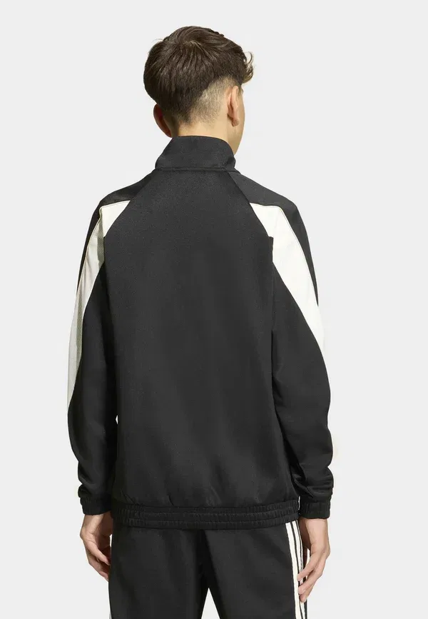 Куртка спортивная Adidas Performance Stadium track jacket training jacket, черный офф-вайт — фото 4