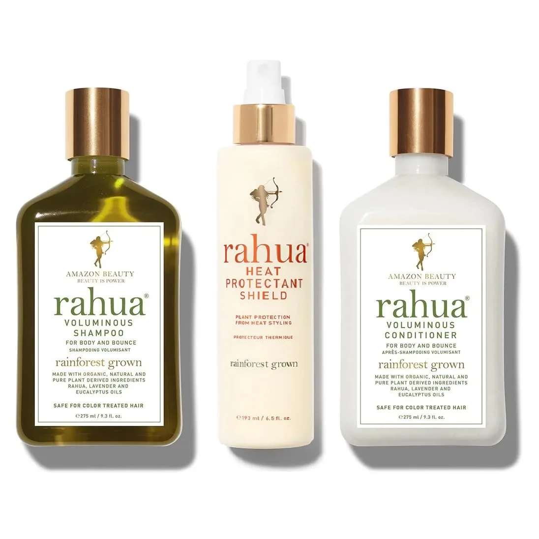 Набор Rahua Voluminous Protective: шампунь Voluminous, 275 мл, кондиционер Voluminous, 275 мл, термозащитный спрей Shield, 193 мл