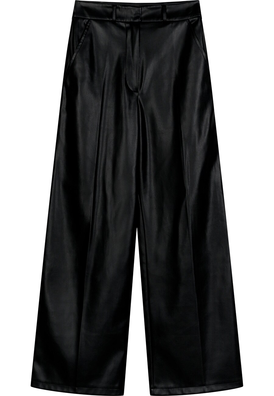 

Кожаные штаны OH APRIL Wide leg Pants Aura, черный