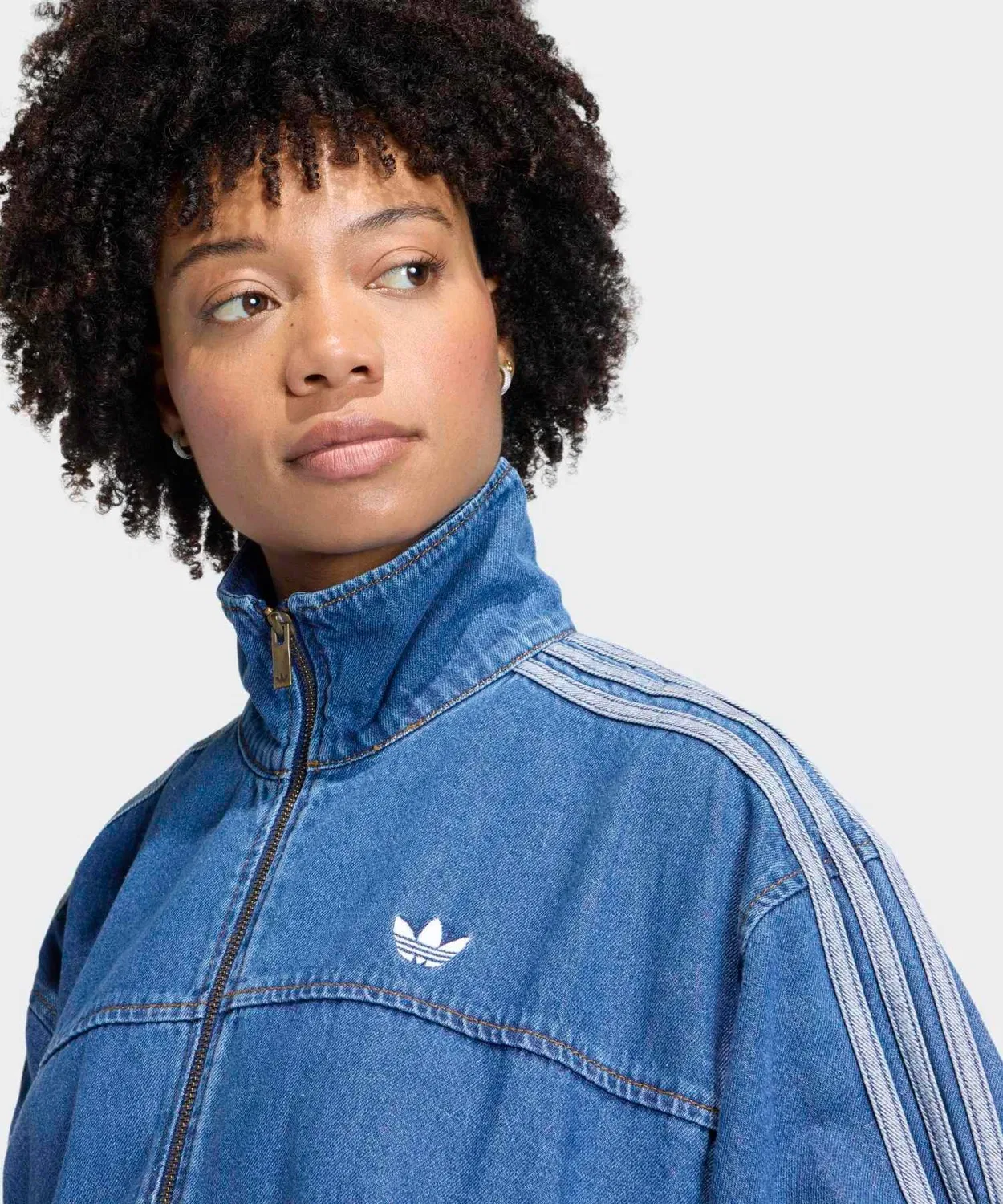 Трек-топ Firebird Adilenium Adidas Originals деним синий — фото 3