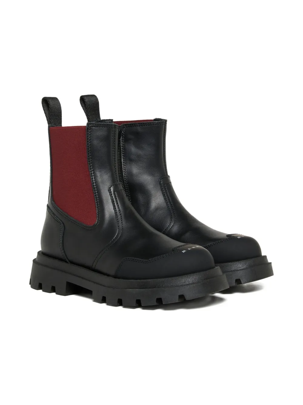 

Ботинки с эластичными вставками Marni Kids, черный