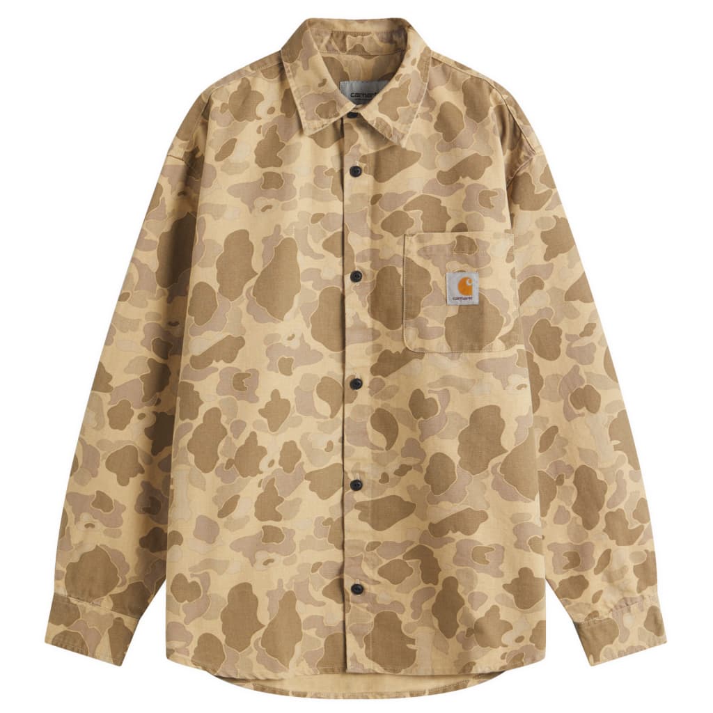 

Укороченная рубашка Duck Carhartt Wip, камуфляж