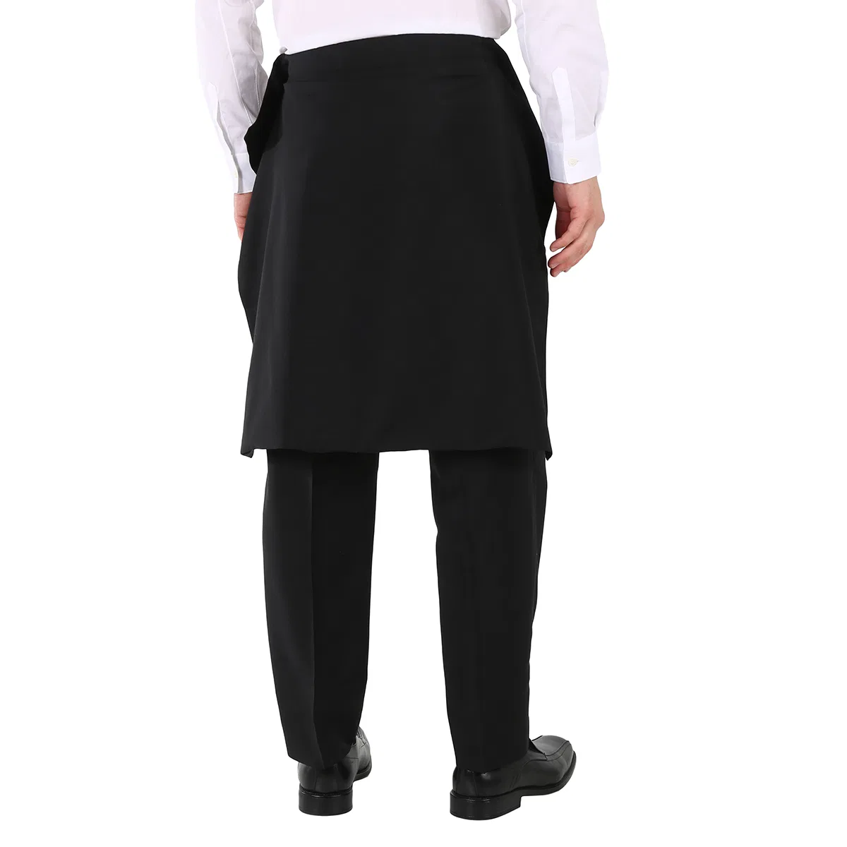 Брюки мужские классические с деталями-накидкой Burberry, Black — фото 4