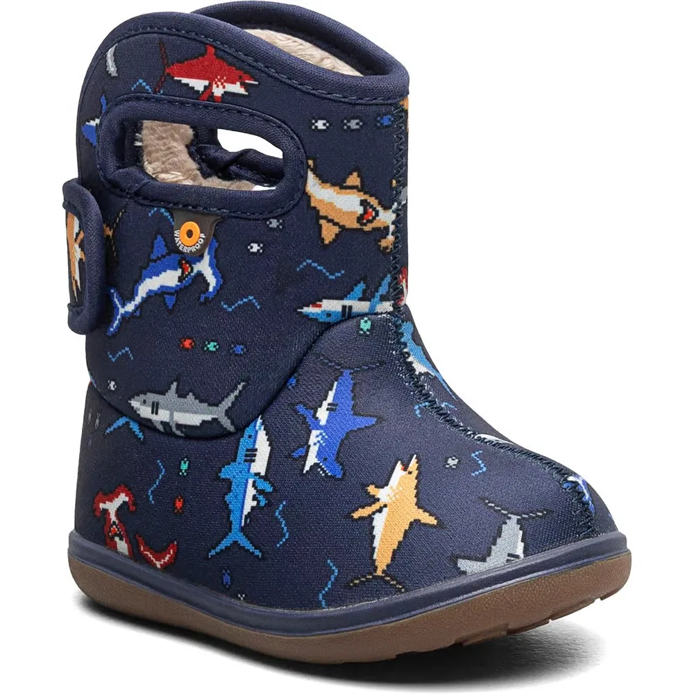Детские водонепроницаемые зимние ботинки Baby Bogs II для малышей, Navy Multi
