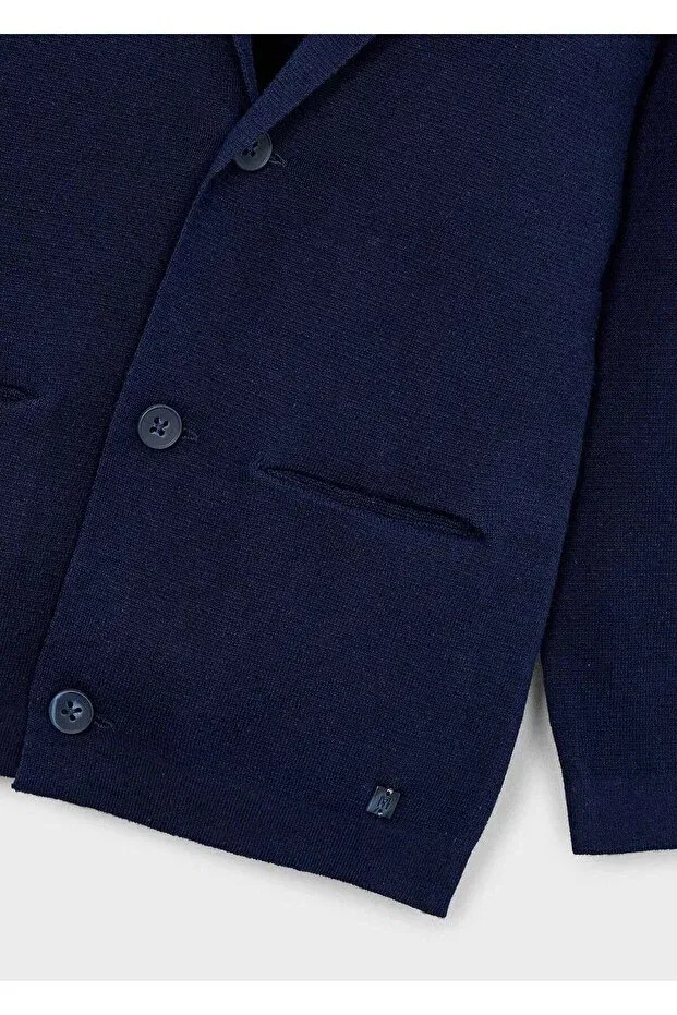 Детский кардиган для мальчиков с длинным рукавом Mayoral, Navy Blue — фото 4