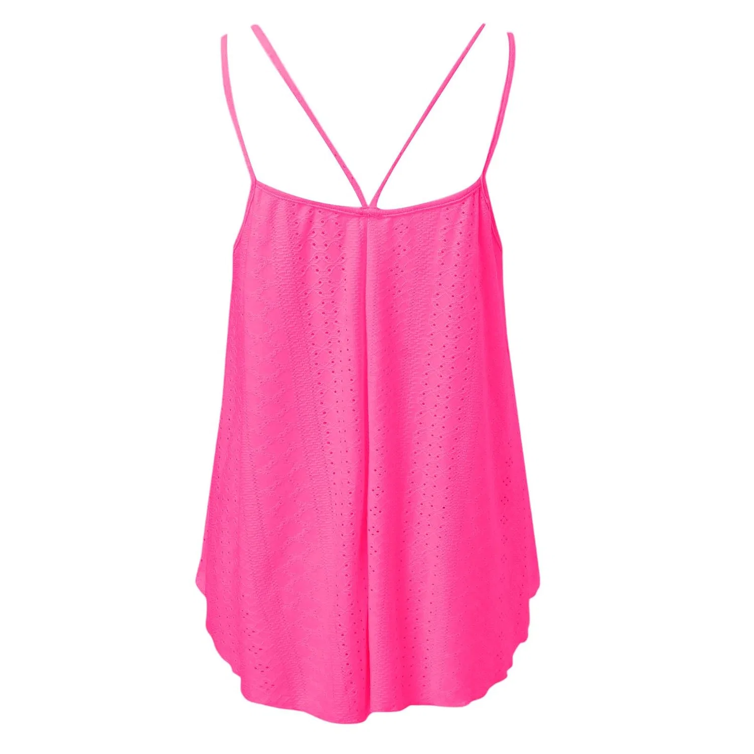 Женский топ без рукавов с жаккардовым узором, Hot Pink — фото 4