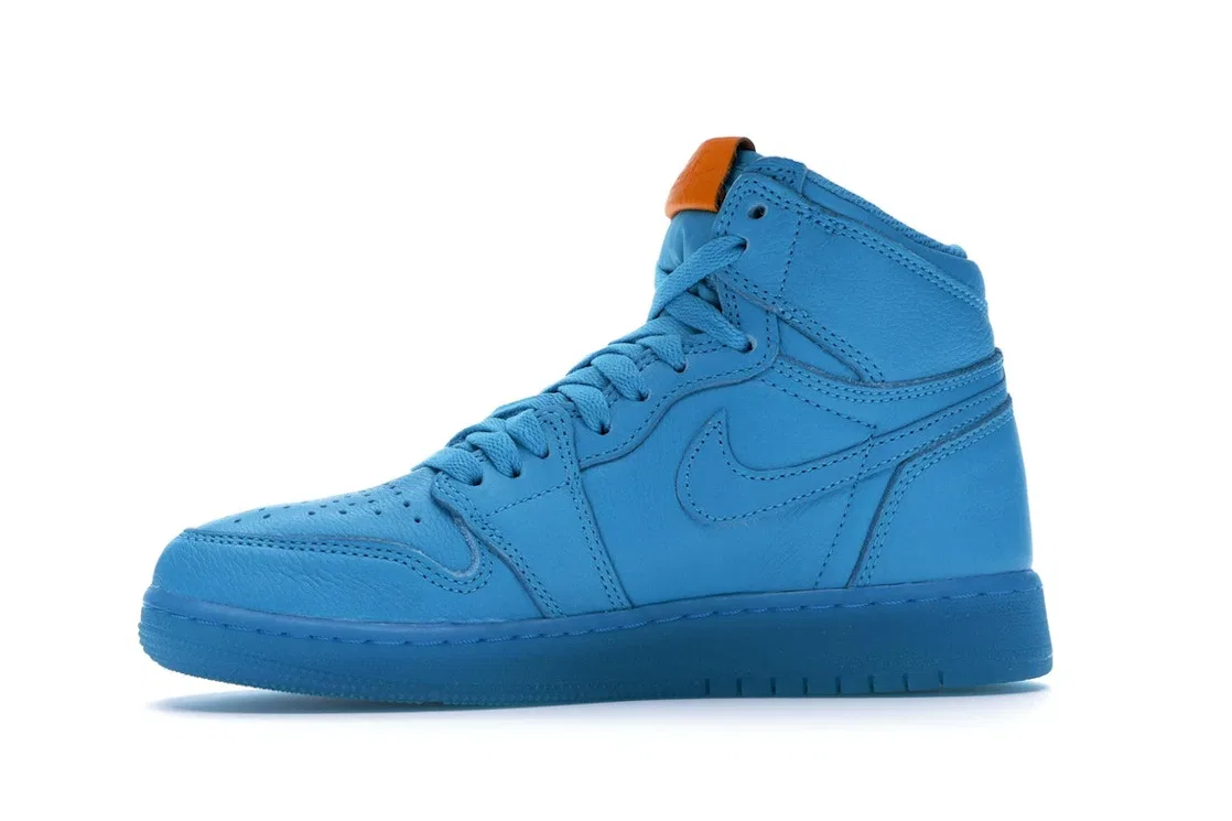 Детские кроссовки Lifestyle с принтом Jordan 1 Retro High Jordan, Blue Lagoon/Blue Lagoon — фото 3