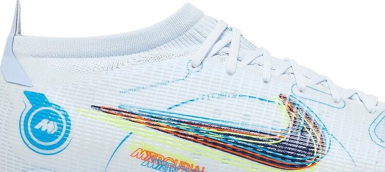 Бутсы Nike Mercurial Vapor 14 Pro FG 'Grey Light Marine', серый — фото 3