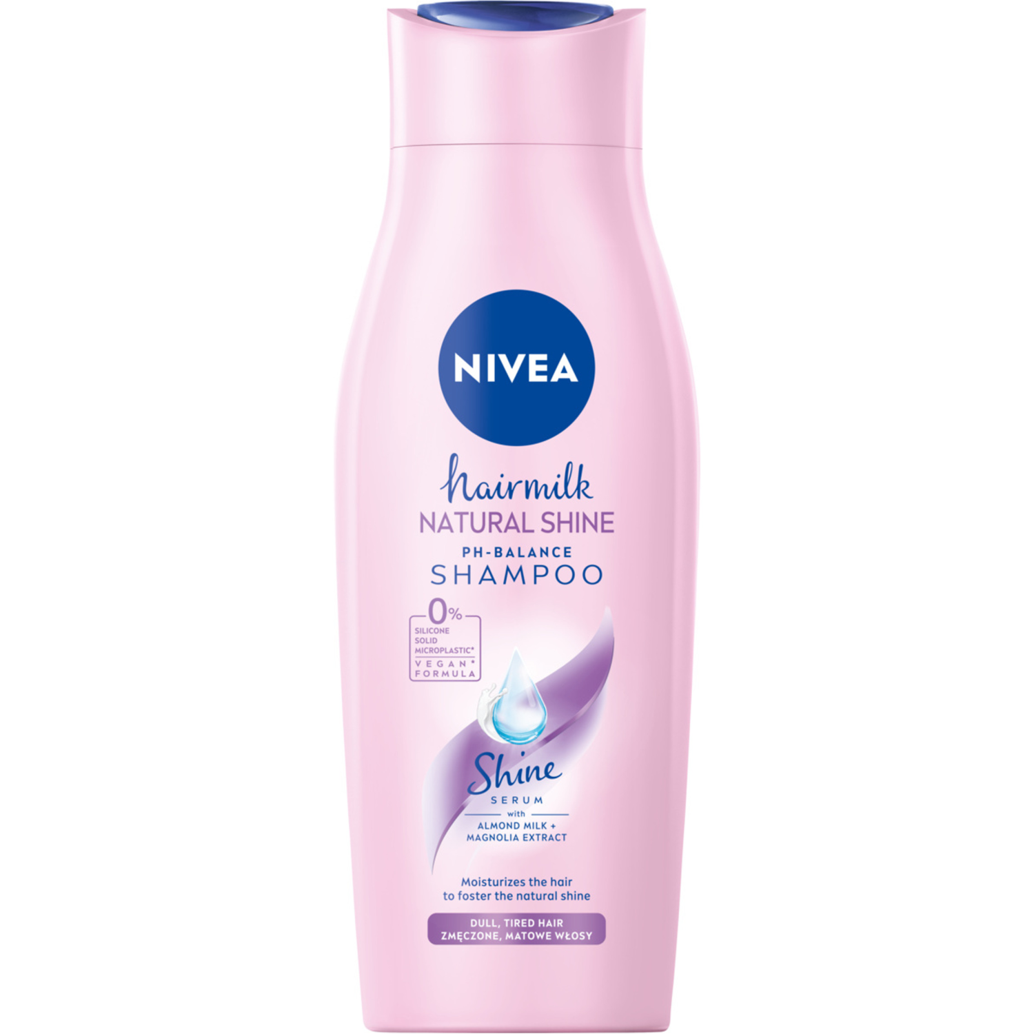 Nivea Hairmilk Natural Shine Молочный шампунь, придающий блеск волосам, 400 мл - фото