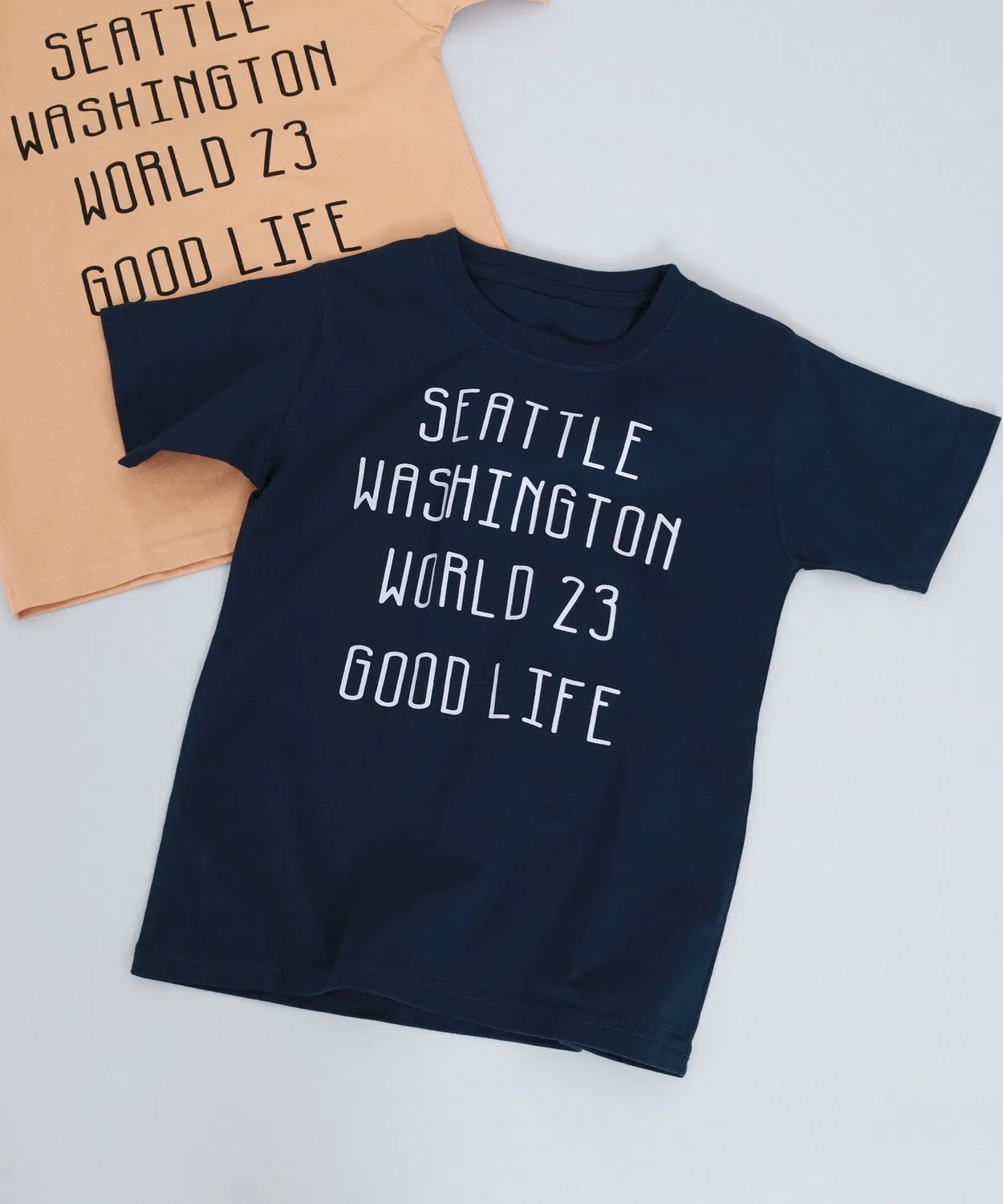 Детская футболка с логотипом NARNAD, хлопковая, с коротким рукавом FUNALIVE, Navy