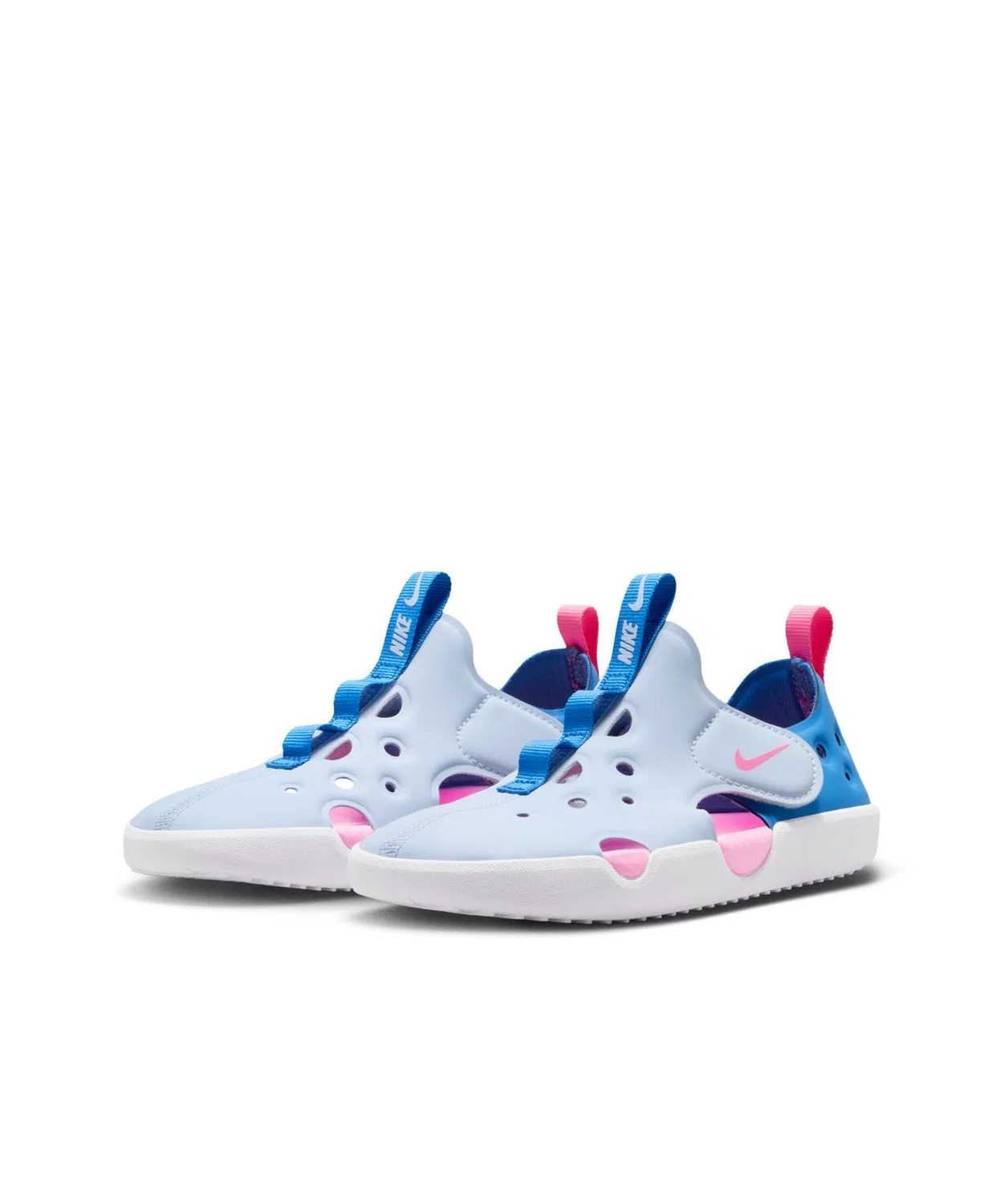 Детские сандалии с закрытым носком, модель Sunray Protect 4 PS NIKE, Blue — фото 3