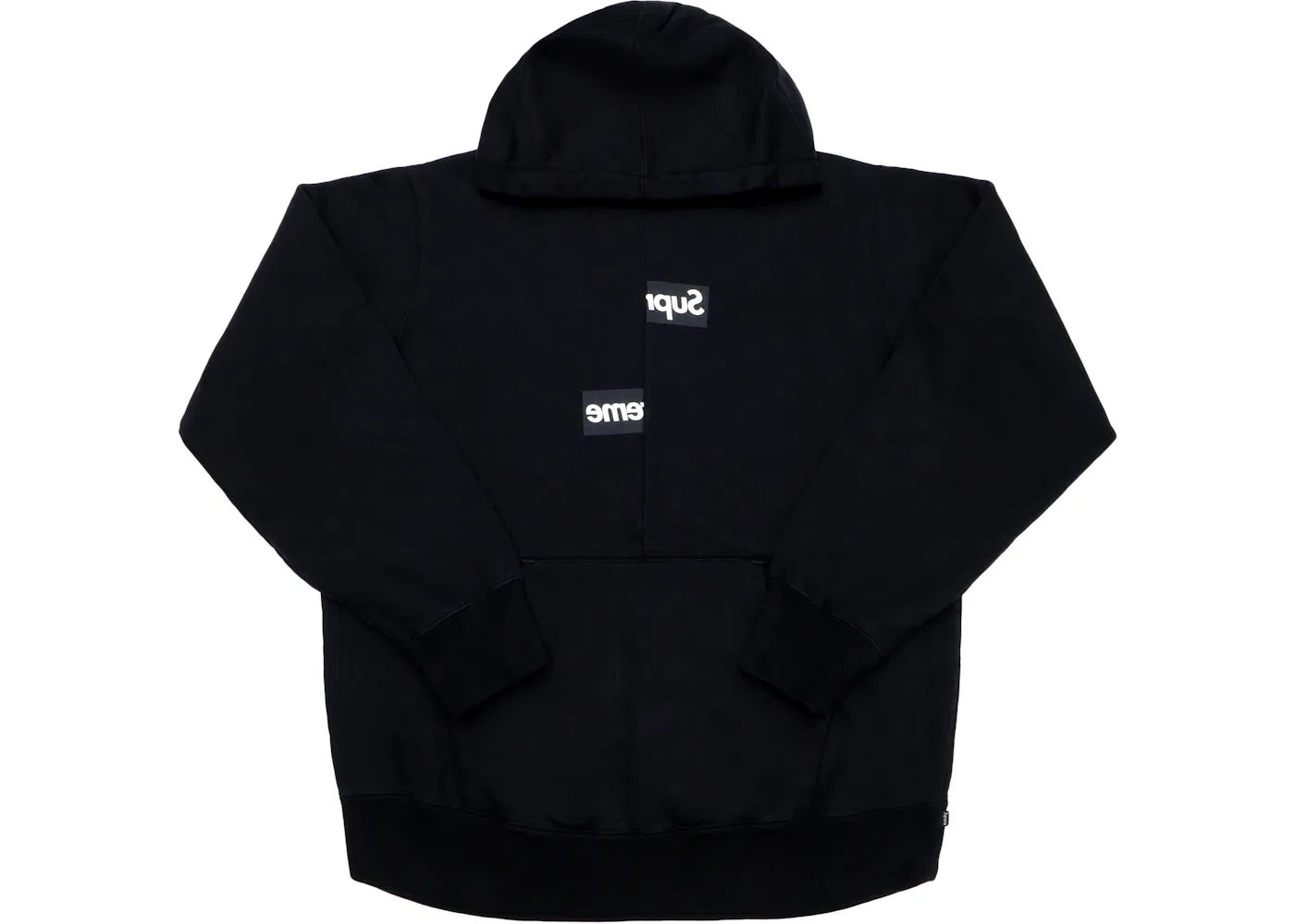 Мужская худи с принтом Split Box Logo Supreme x CDG Black
