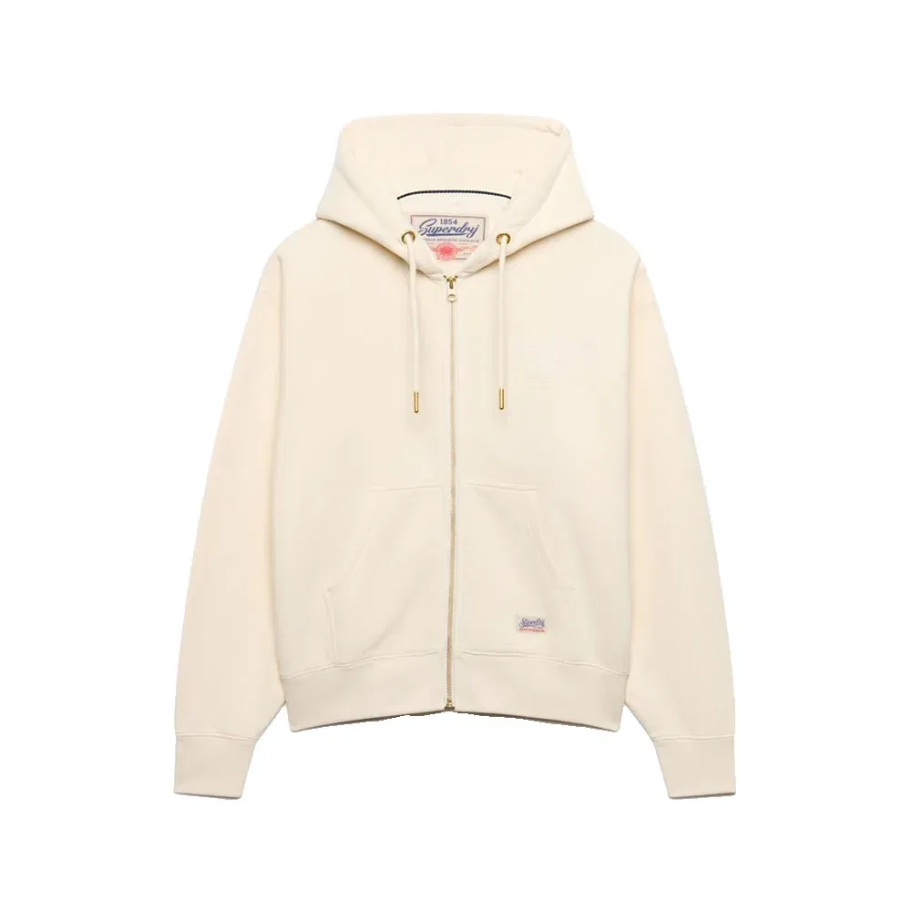 Женский свитшот с капюшоном Luxe Casual Superdry, Beige — фото 3
