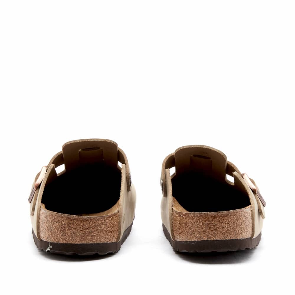 Сабо женские Birkenstock Boston кожаные, бежевый — фото 2