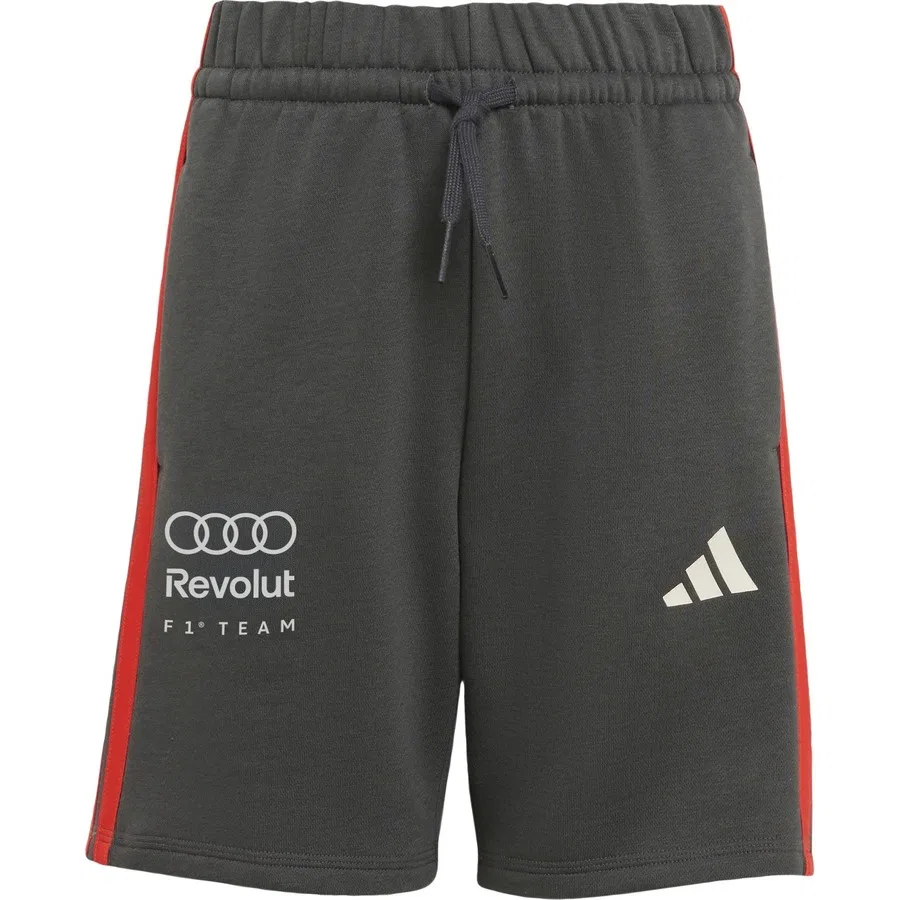 Детские шорты из флиса с принтом Audi Revolut F1 Team DNA Short adidas, Черный