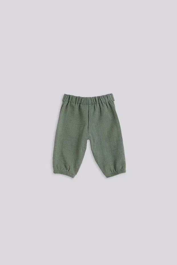 Детские брюки для мальчиков хлопковые Bg store baby boy green trousers Generic Brands, Green — фото 2