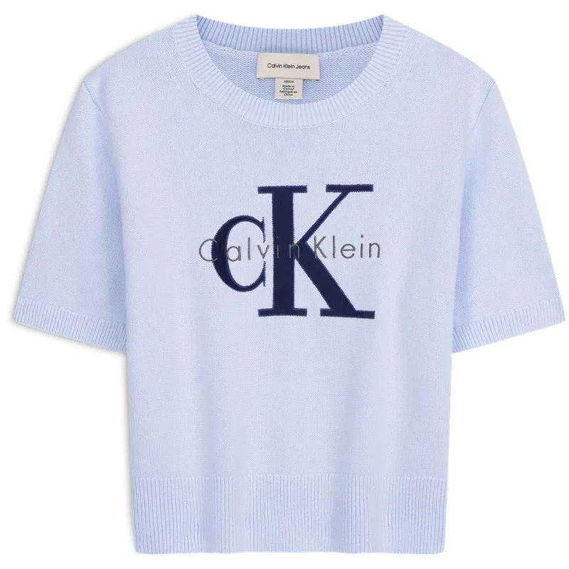 Джемпер с круглым вырезом Calvin Klein, Light Sky Blue