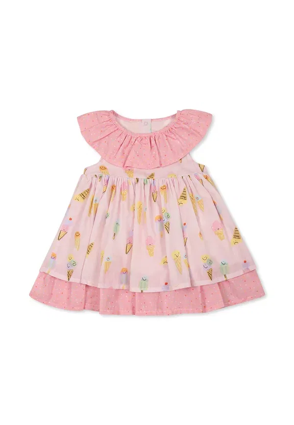 Платье с принтом Food Stella Mccartney Kids, pink, розовый