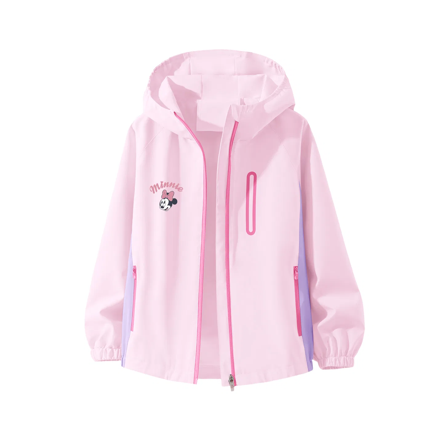 Детская куртка с капюшоном, Light Baby Pink, Silicone Di-Lift K_Left, Disney