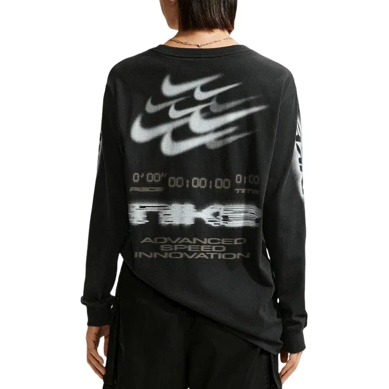 Женская футболка Comfort T-Shirt 'Black' Nike, черный — фото 2