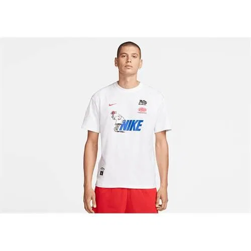 Мужская футболка свободного кроя Bytc Premium Max90 Nike, Weiss