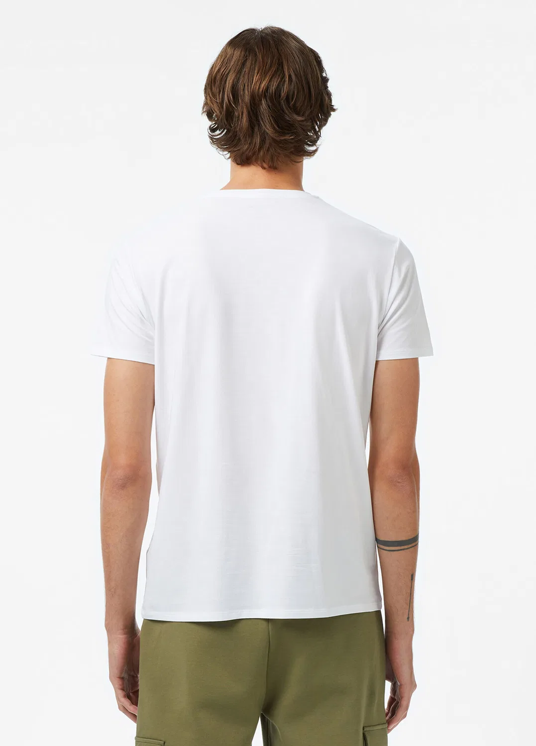 Футболка Slim Fit Lacoste, белый — фото 2