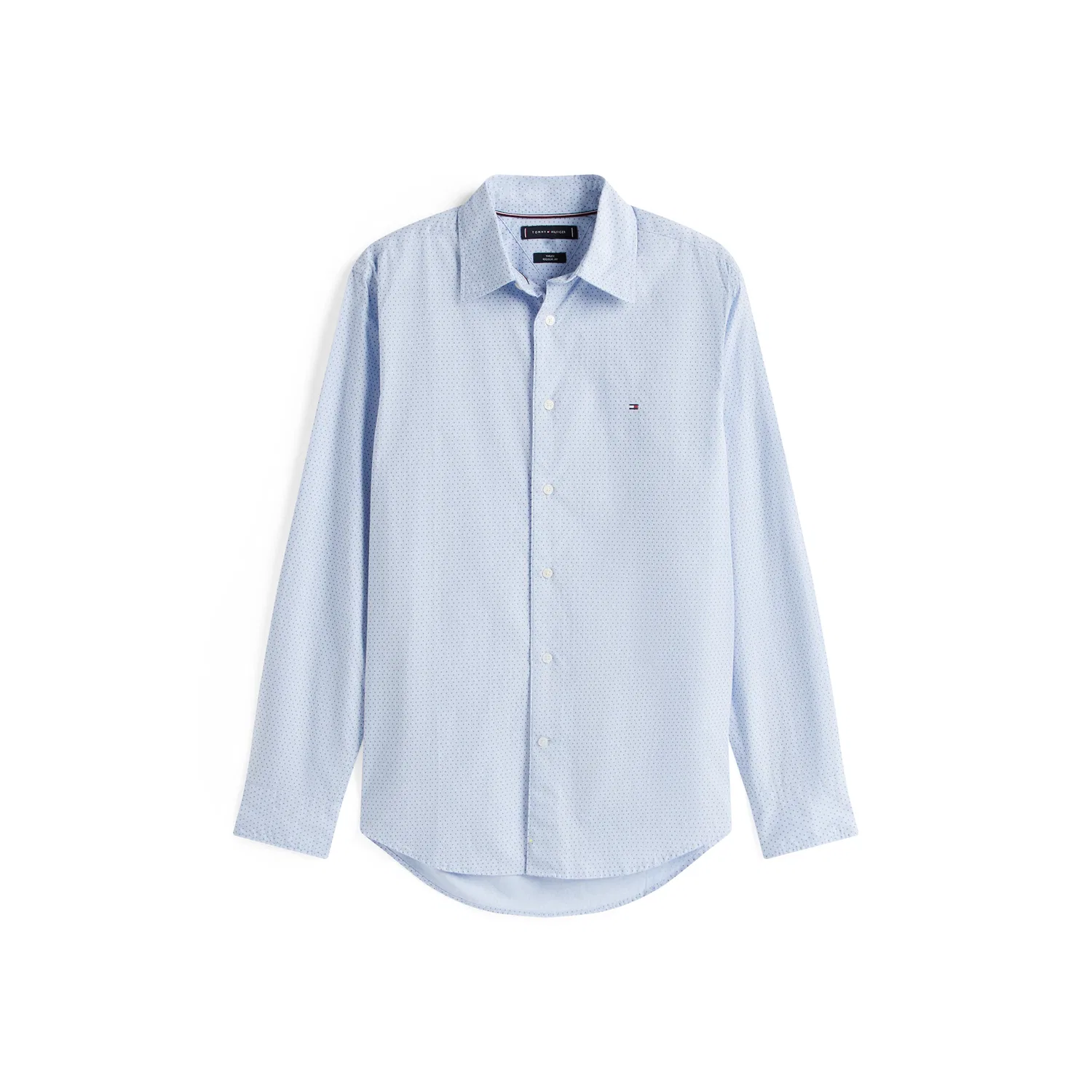 Мужская рубашка с принтом с длинным рукавом Tommy Hilfiger, Cloudy Blue — фото 3