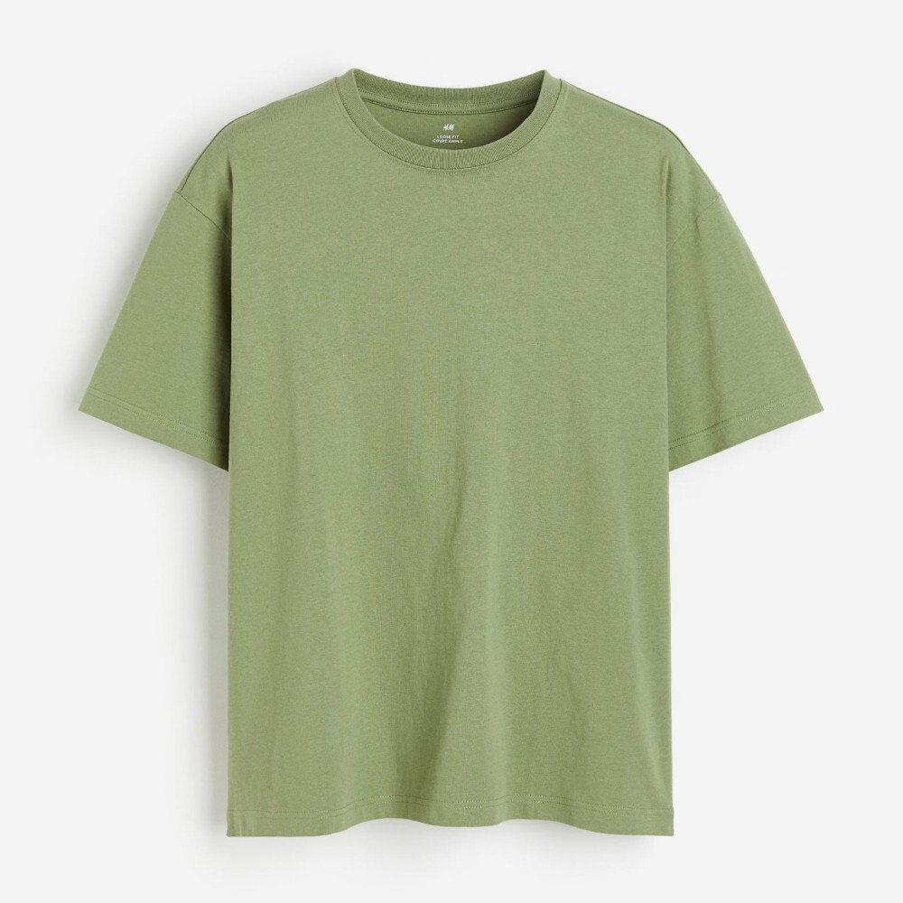 

Футболка H&M Loose Fit, зеленый