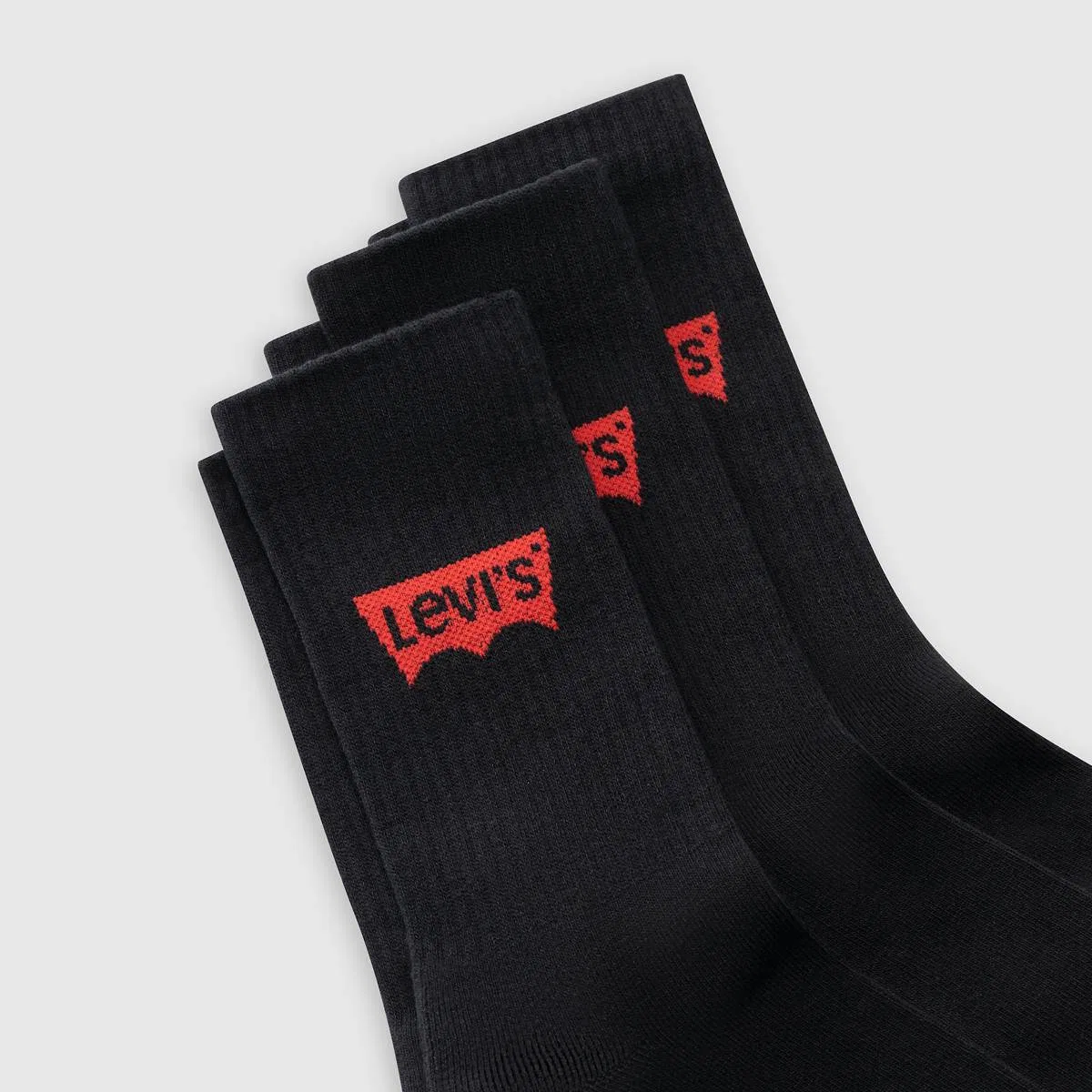 Обычные носки (3 шт.) Levi's, Black — фото 2