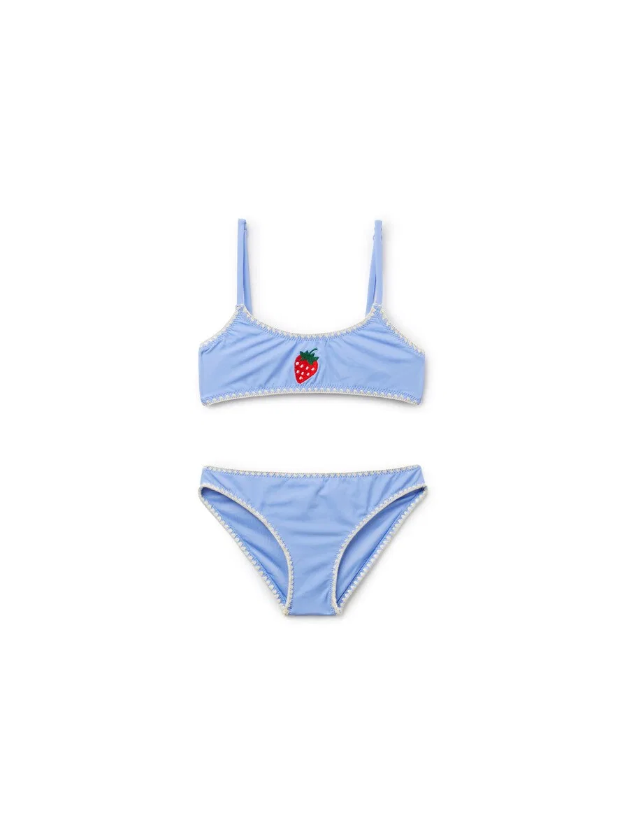 Купальник без косточек Mini Fruit светло-голубого цвета Calzedonia