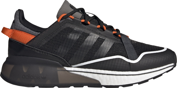 Кроссовки Adidas ZX 2K Boost Pure 'Black Orange', черный - фото